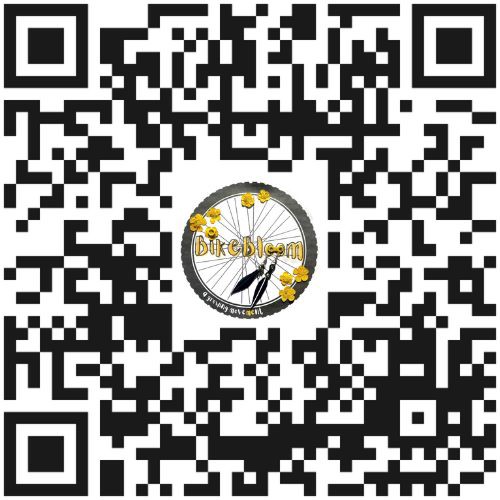 QR code to scan for all the BikeBloom links in one handy place